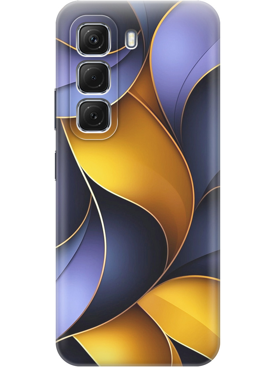 

Силиконовый чехол на Infinix Hot 50 4G с принтом "Желто-сиреневые изгибы", Прозрачный;желтый;фиолетовый, 786718731