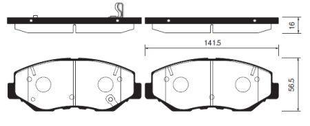 

Тормозные колодки Sangsin brake передние SP1237