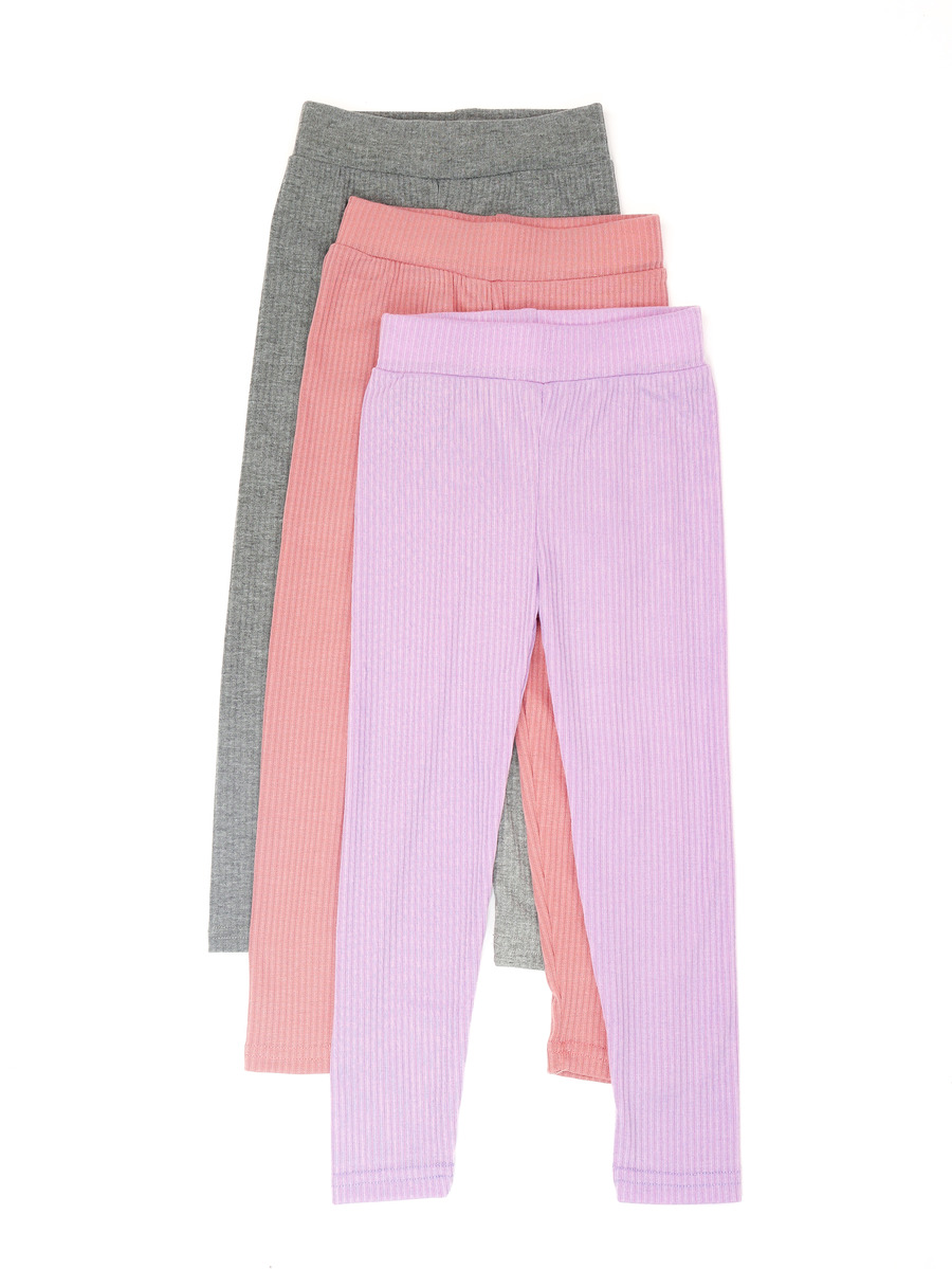 Леггинсы детские Dover S_116/122, сиреневый, персиковый, серый, 98