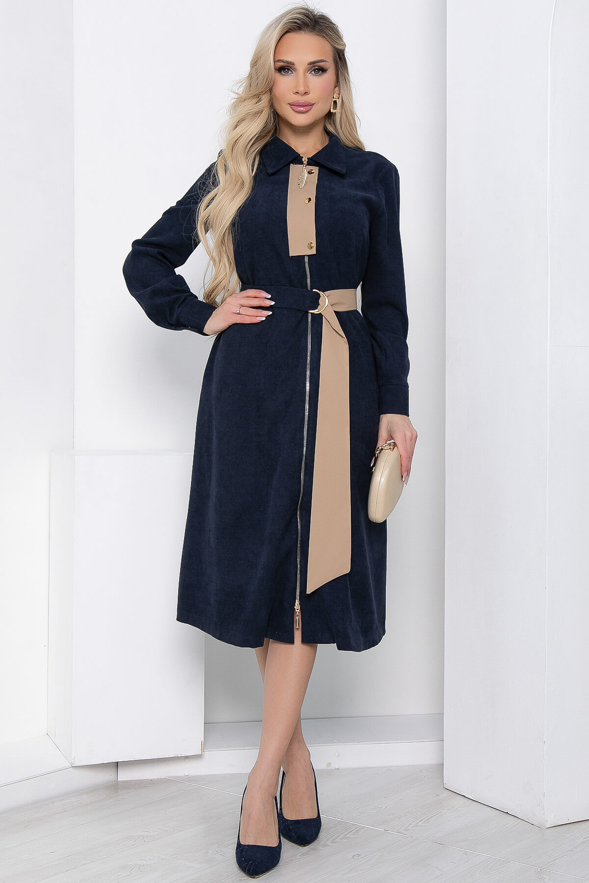 Платье женское LT Collection Чувство стиля синее 52 RU