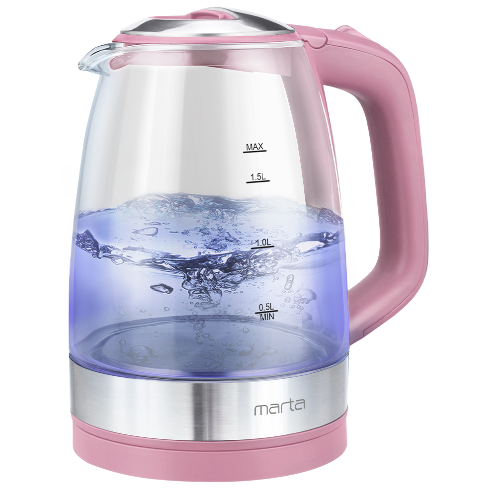 Чайник электрический Marta MT-1078 1.7 л розовый micro maxi micro deluxe голубой розовый