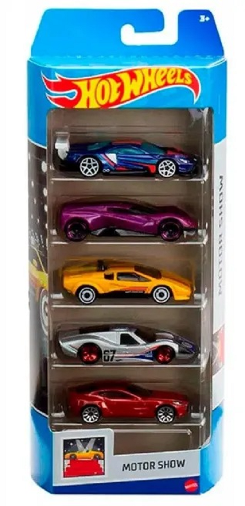 

Набор из 5-ти машинок Hot Wheels Motor Show HLY63_01806, Разноцветный, HLY63_01806