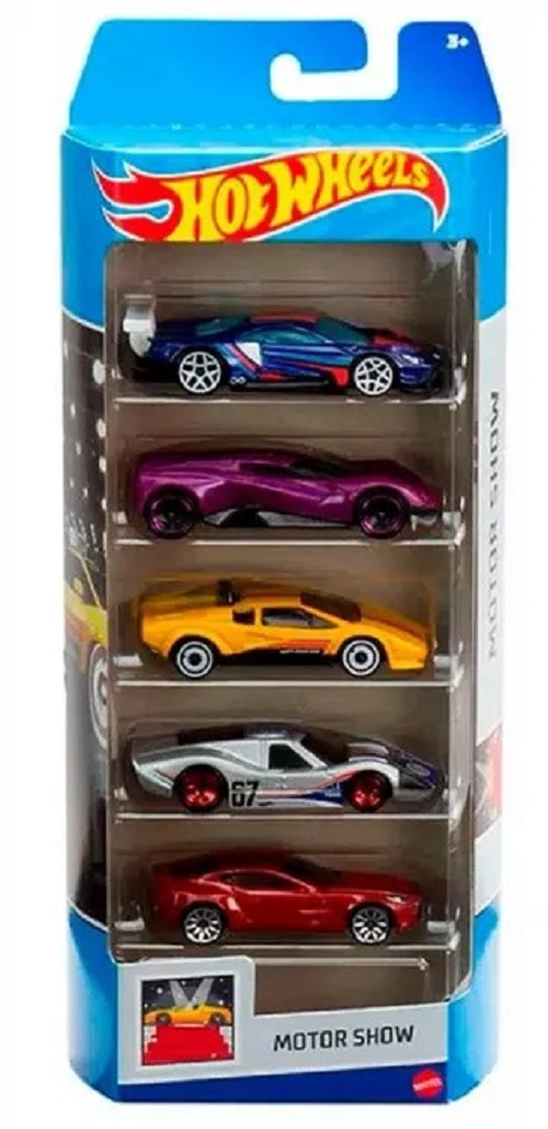 Набор из 5-ти машинок Hot Wheels Motor Show HLY63_01806 набор метал машинок 6 шт серия hot race zy1169773