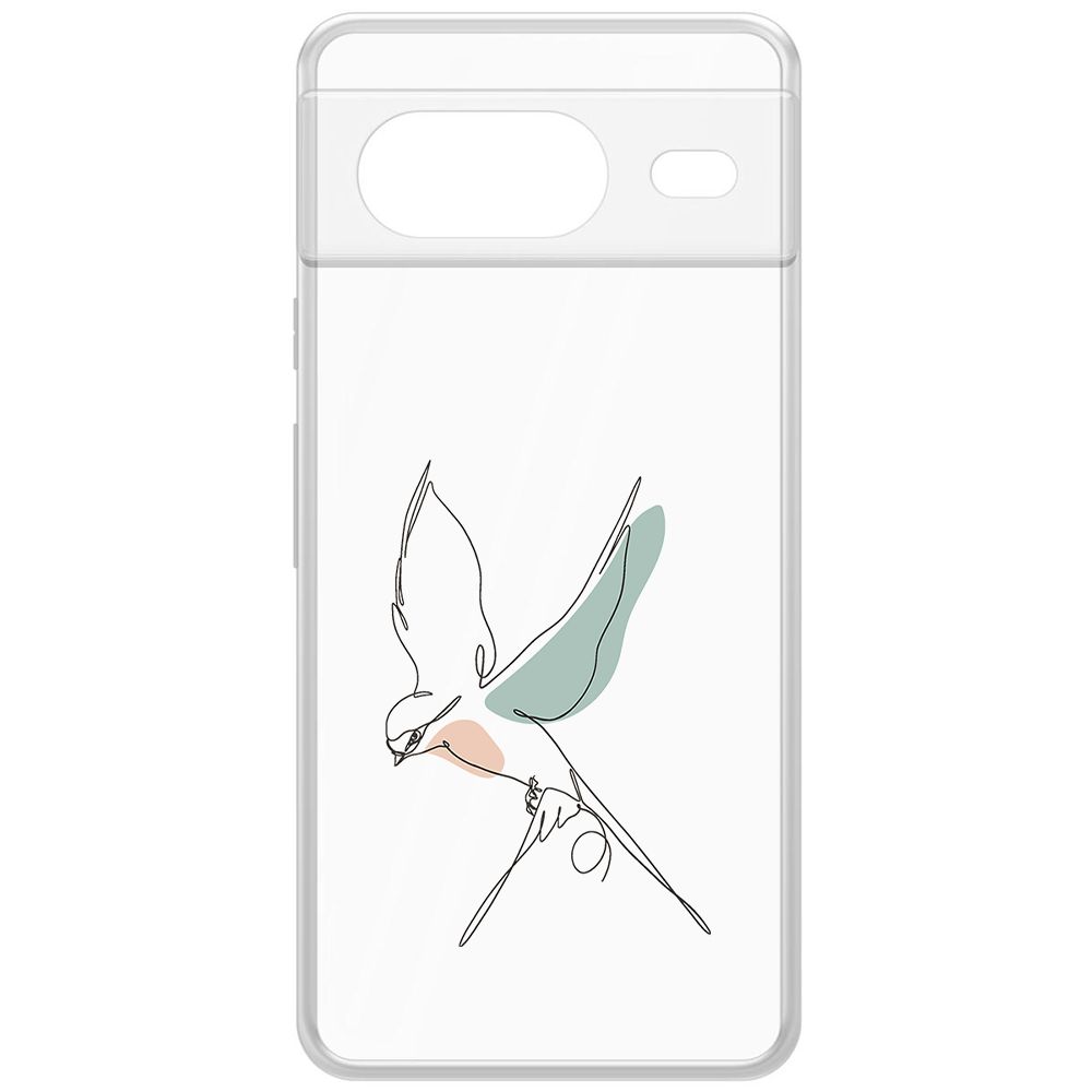 Чехол-накладка Krutoff Clear Case Полет для GOOGLE Pixel 8 600015657011 прозрачный