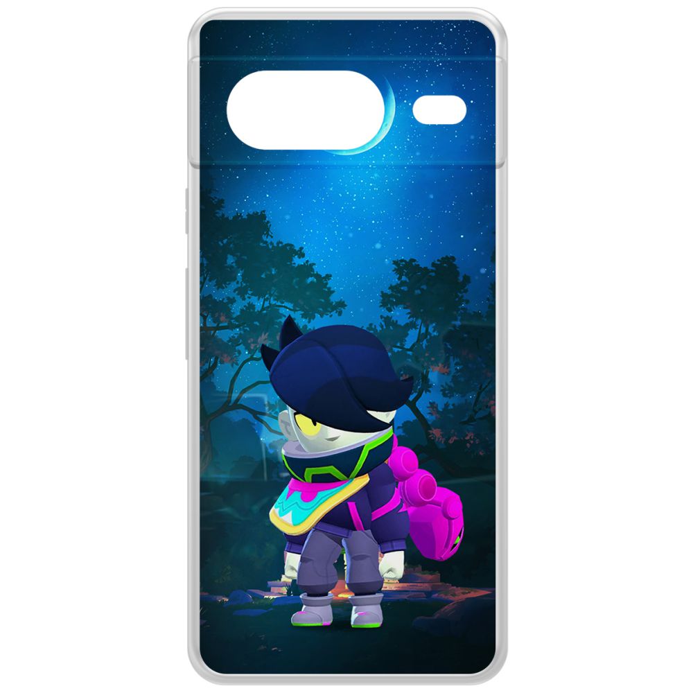 

Чехол-накладка Krutoff Clear Case Brawl Stars-Орочи Эдгар для GOOGLE Pixel 8, Прозрачный