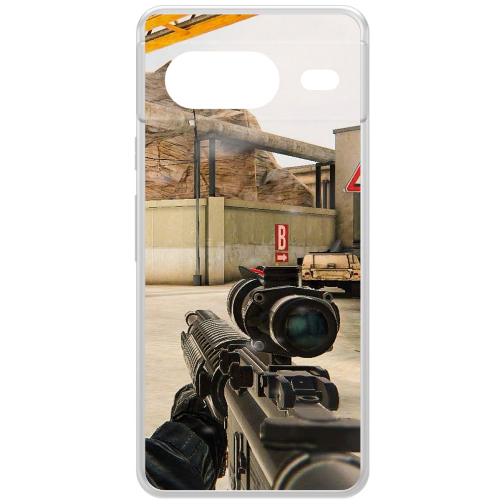 Чехол-накладка Krutoff Clear Case Cтандофф 2 (Standoff 2) - Оптика для Google Pixel 8 600015657032 прозрачный