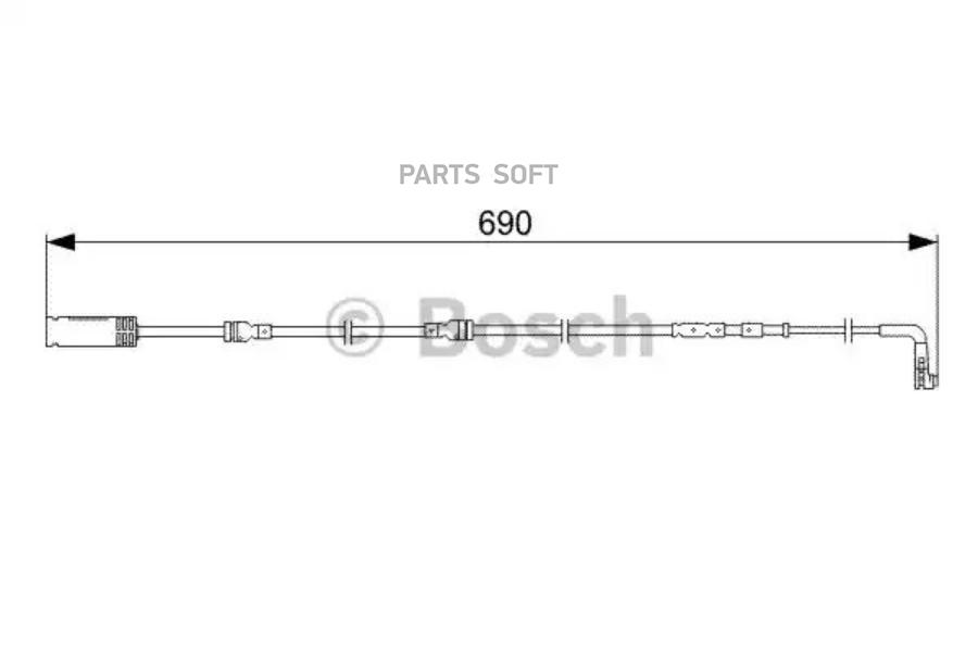

BOSCH Датчик износа колодок BOSCH 1987473052