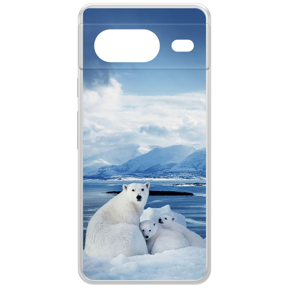 

Чехол-накладка Krutoff Clear Case Полярные медведи для GOOGLE Pixel 8, Прозрачный
