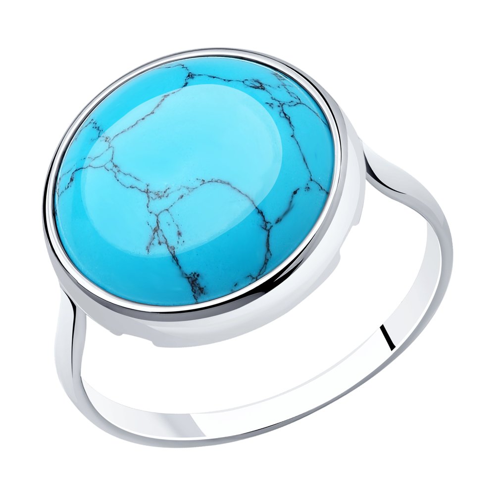 

Кольцо из серебра с бирюзой р 20 Diamant 94-310-00383-1, 94-310-00383-1