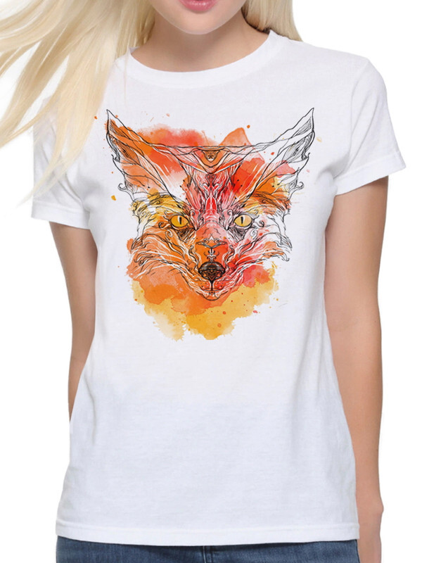 

Футболка женская Dream Shirts Эстетика Лис белая M, Белый, Эстетика Лис