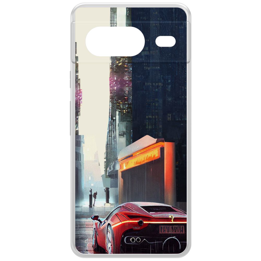 

Чехол-накладка Krutoff Clear Case Сити для GOOGLE Pixel 8, Прозрачный
