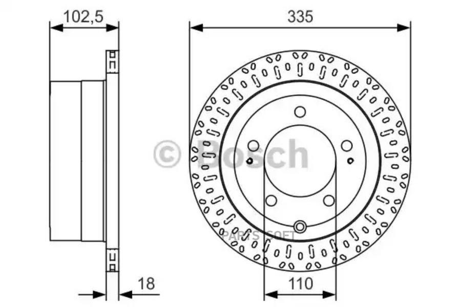 

Тормозной диск Bosch комплект 1 шт. 0986479U32