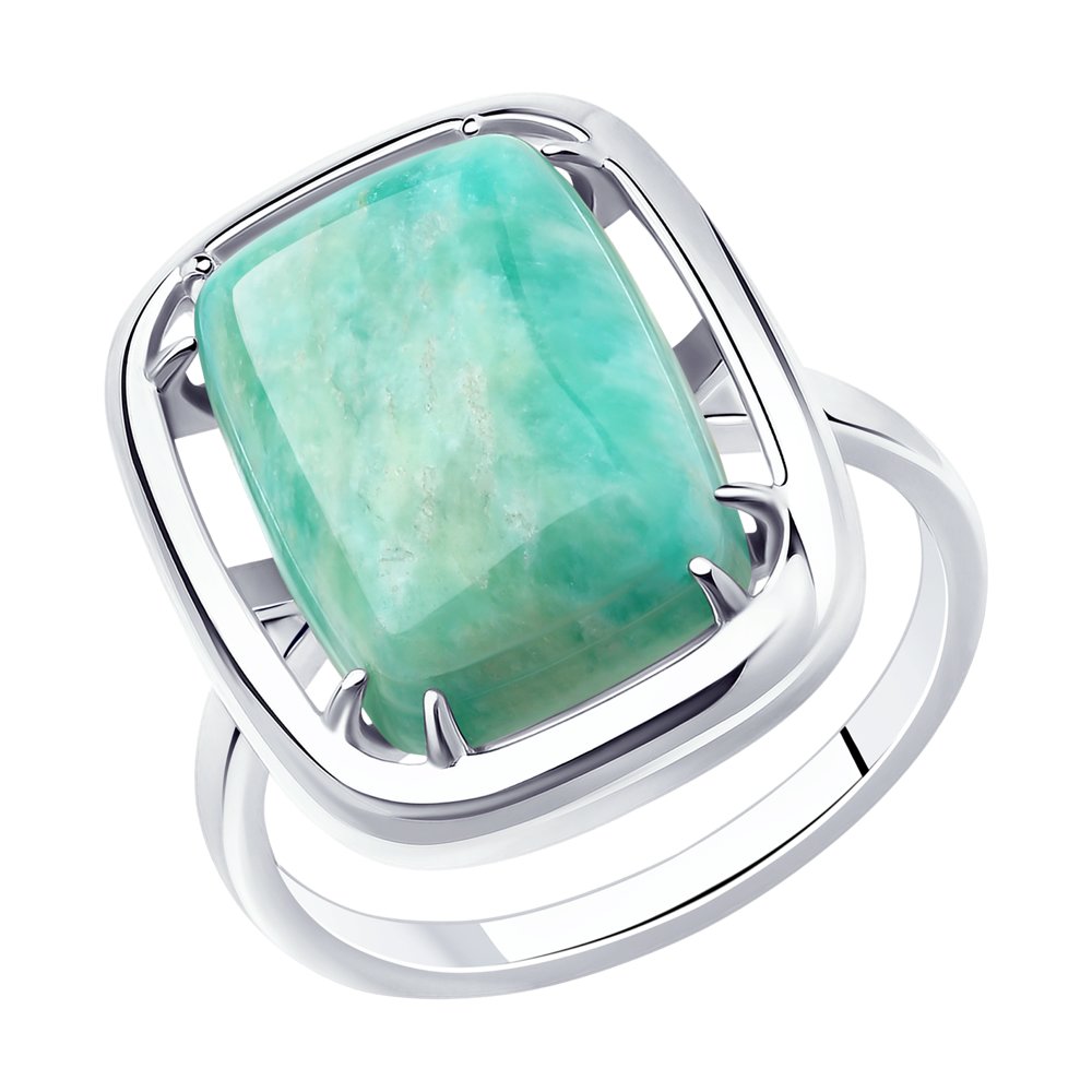 

Кольцо из серебра с амазонитом р 20 Diamant 94-310-00897-1, 94-310-00897-1