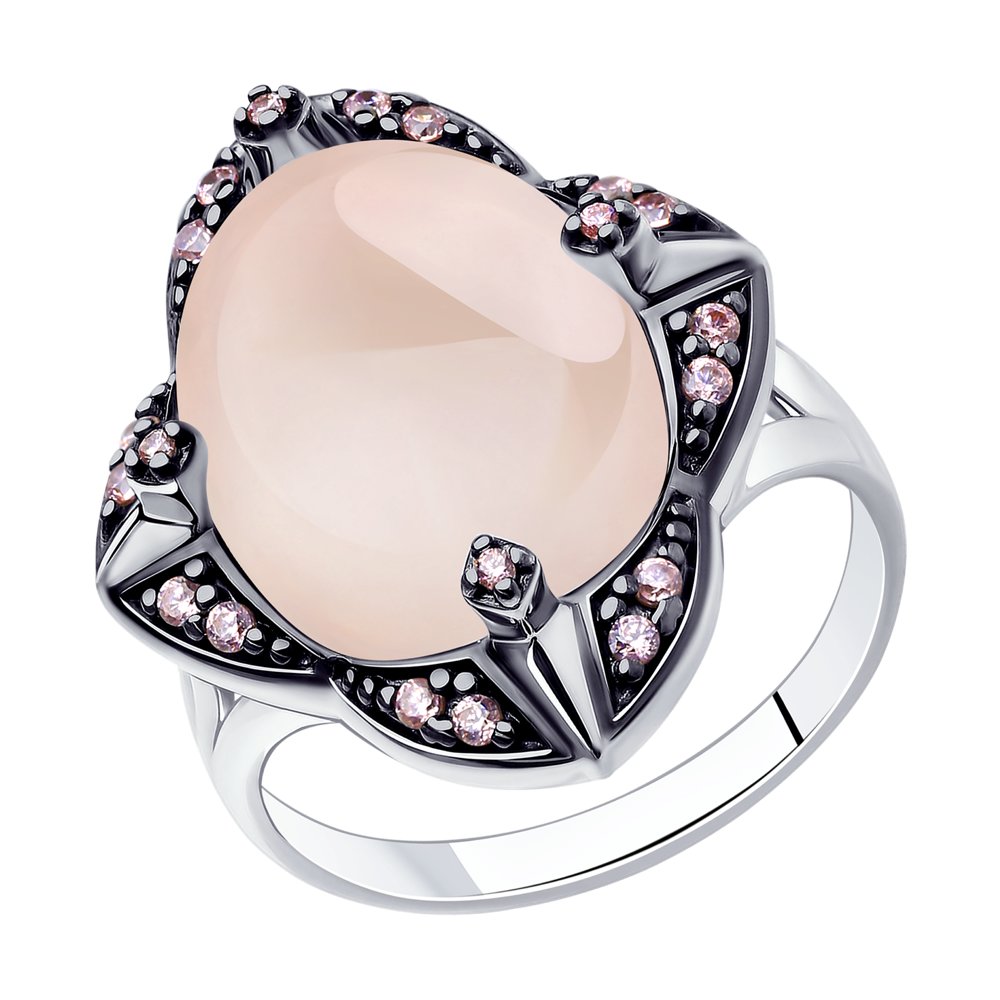 

Кольцо из серебра с кварцем/фианитом р 17 Diamant 94-310-00964-1, 94-310-00964-1