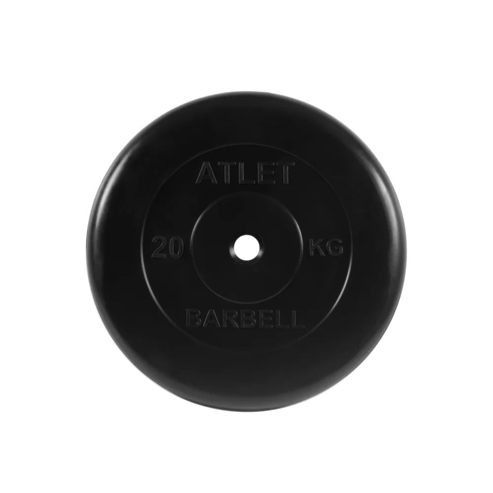 

Диск для штанги MB Barbell Atlet 20 кг, 26 мм черный, Atlet