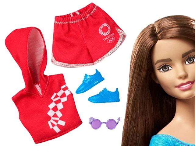 Набор одежды Barbie Olympics 2020 красный костюм GHX83