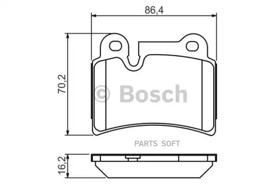 

Тормозные колодки Bosch 0986494210