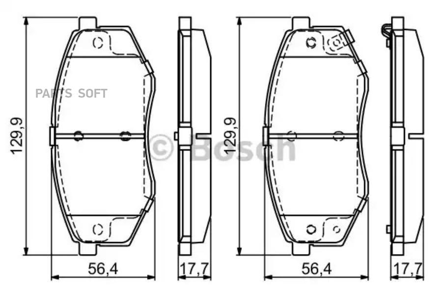 

Тормозные колодки Bosch 0986494692