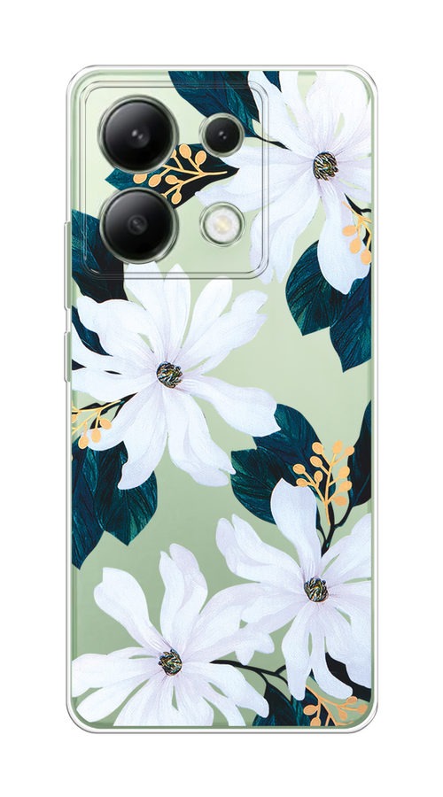 

Чехол на Xiaomi Redmi Note 13 4G (Global) "Delilah Flower", Зеленый;белый, 321050-1