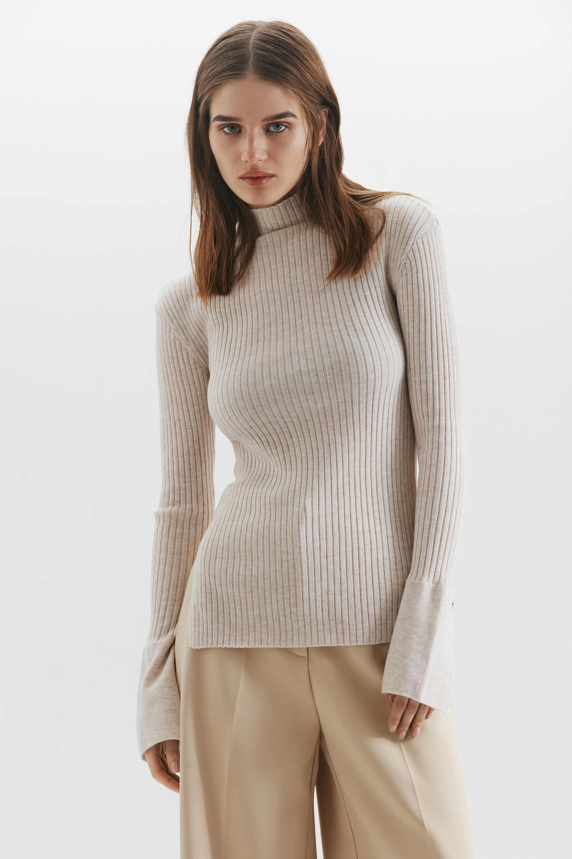 

Водолазка женская LOVE REPUBLIC 1450379847 бежевая 2XS, 1450379847