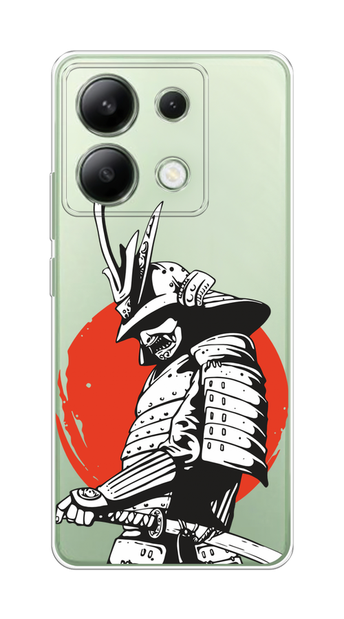 

Чехол на Xiaomi Redmi Note 13 4G (Global) "Самурай с катаной", Черный;красный;белый, 321050-1