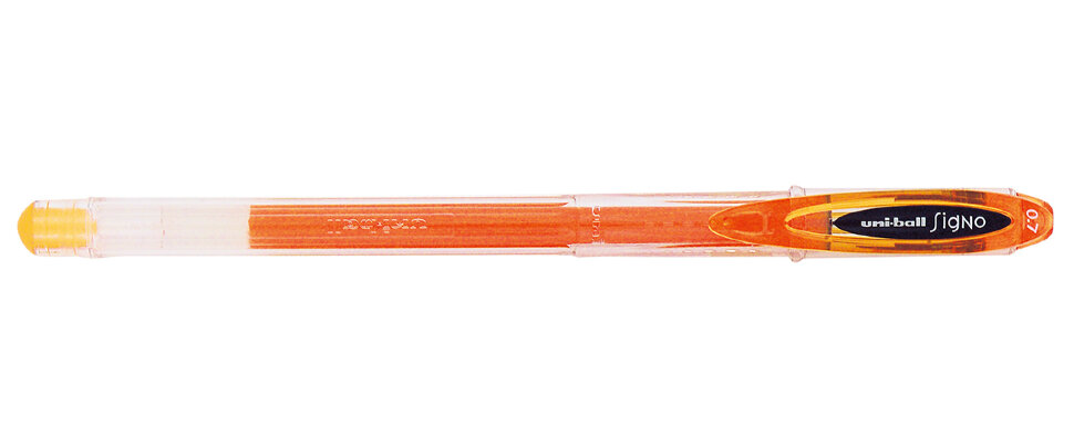 Ручка гелевая UNI Mitsubishi Pencil Signo 120 UM-120-Orange, оранжевая, 0,7 мм, 1 шт.