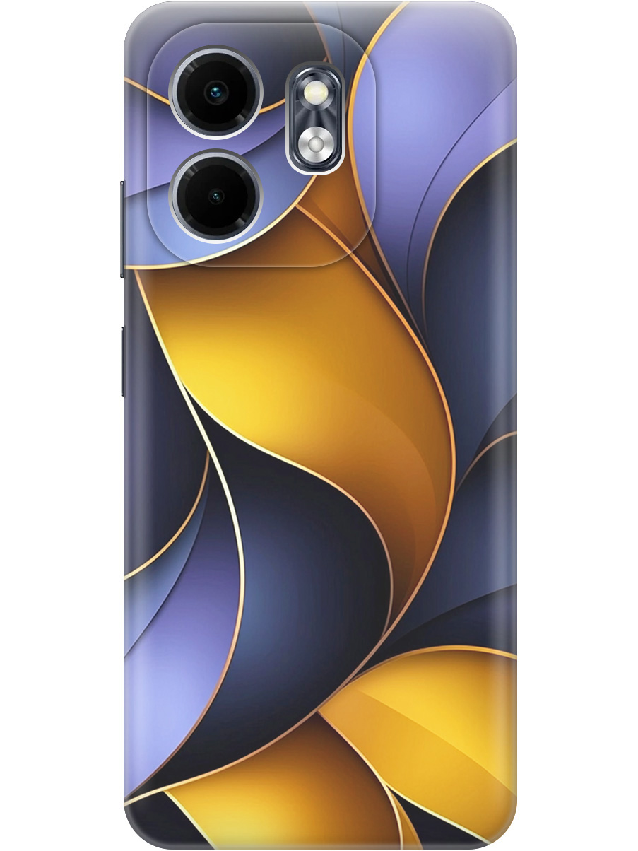 

Силиконовый чехол на Infinix Hot 50i / Smart 9 с принтом "Желто-сиреневые изгибы", Прозрачный;желтый;фиолетовый, 786719331