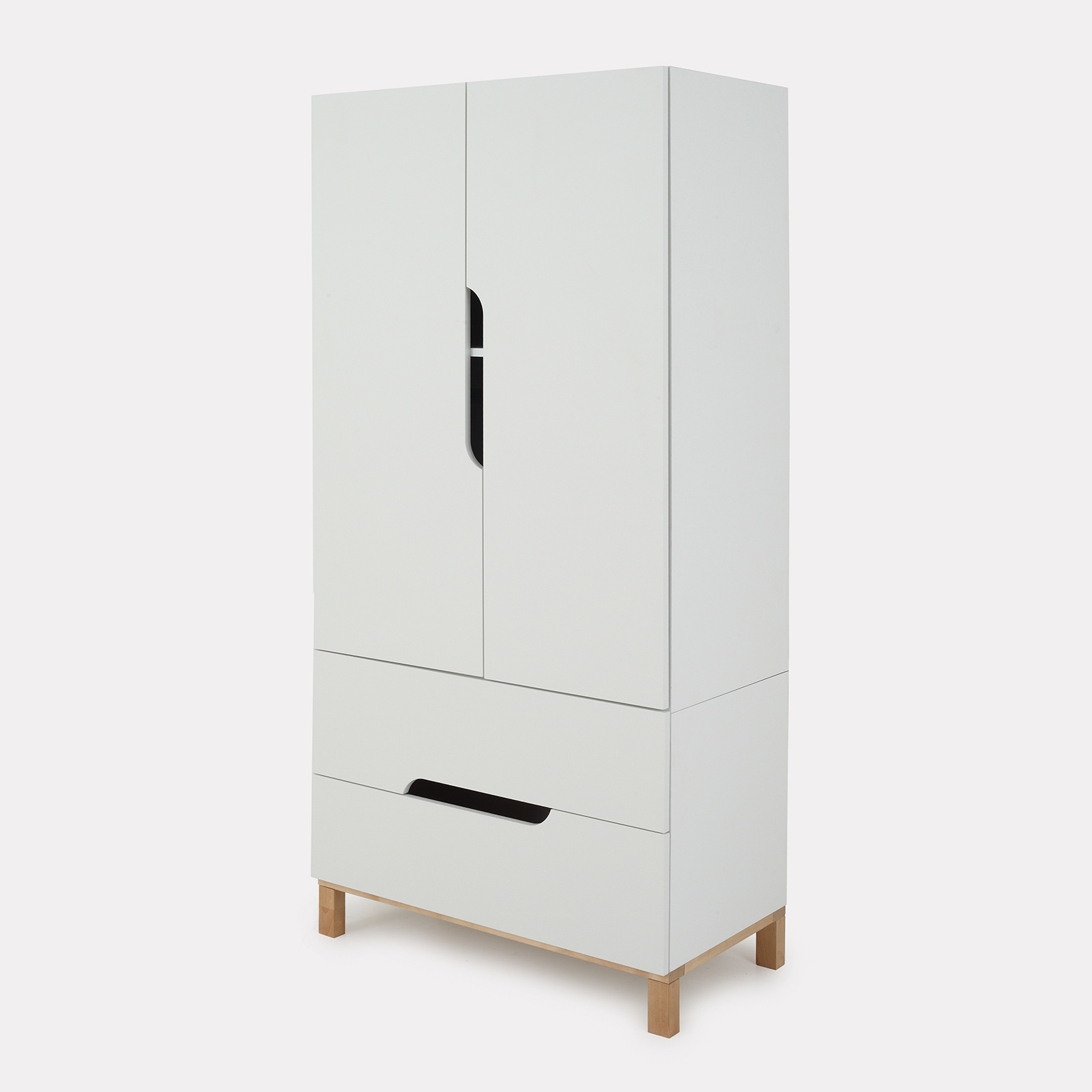 Шкаф MOWBaby LILLA 84см 2 ящ 400 Cloud White