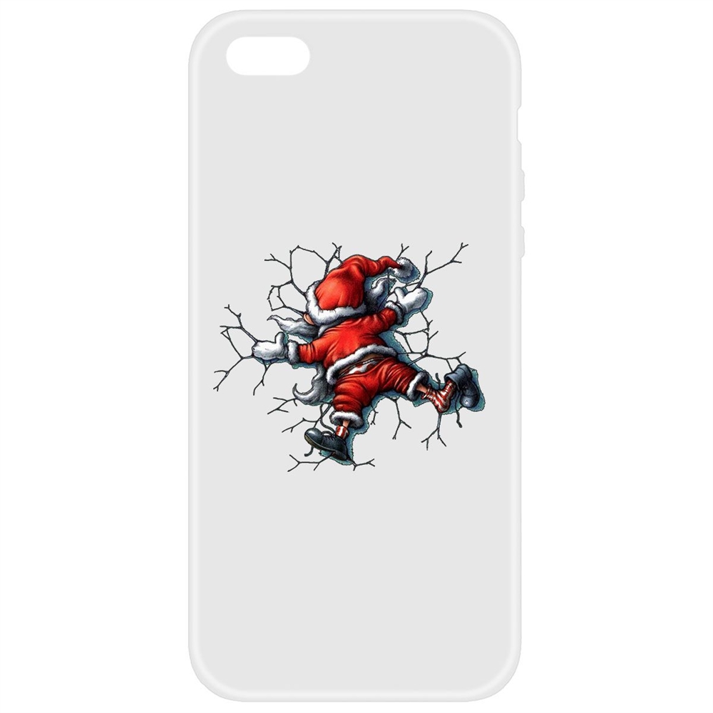 Чехол-накладка Krutoff Soft Case После праздника для iPhone 5/5s белая