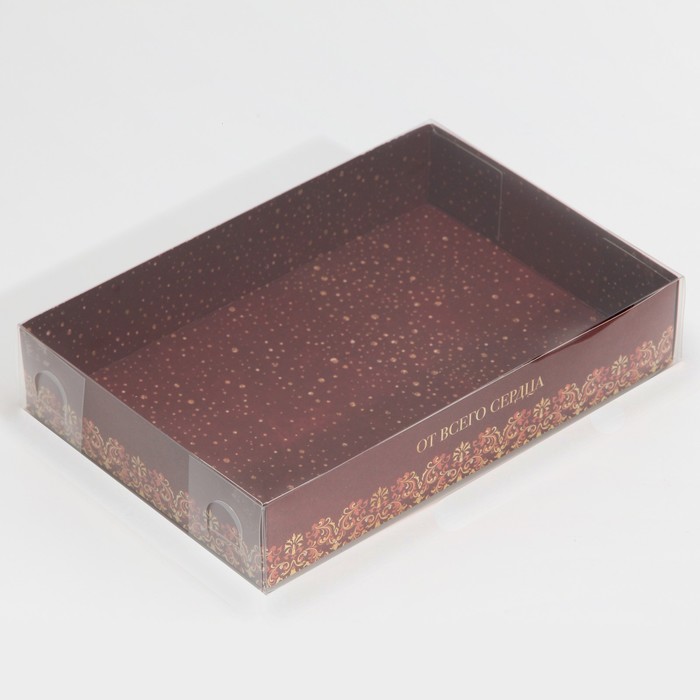 

Коробка для макарун Дарите Счастье Вензеля 17 x 12 x 3 см 5 шт, Коричневый
