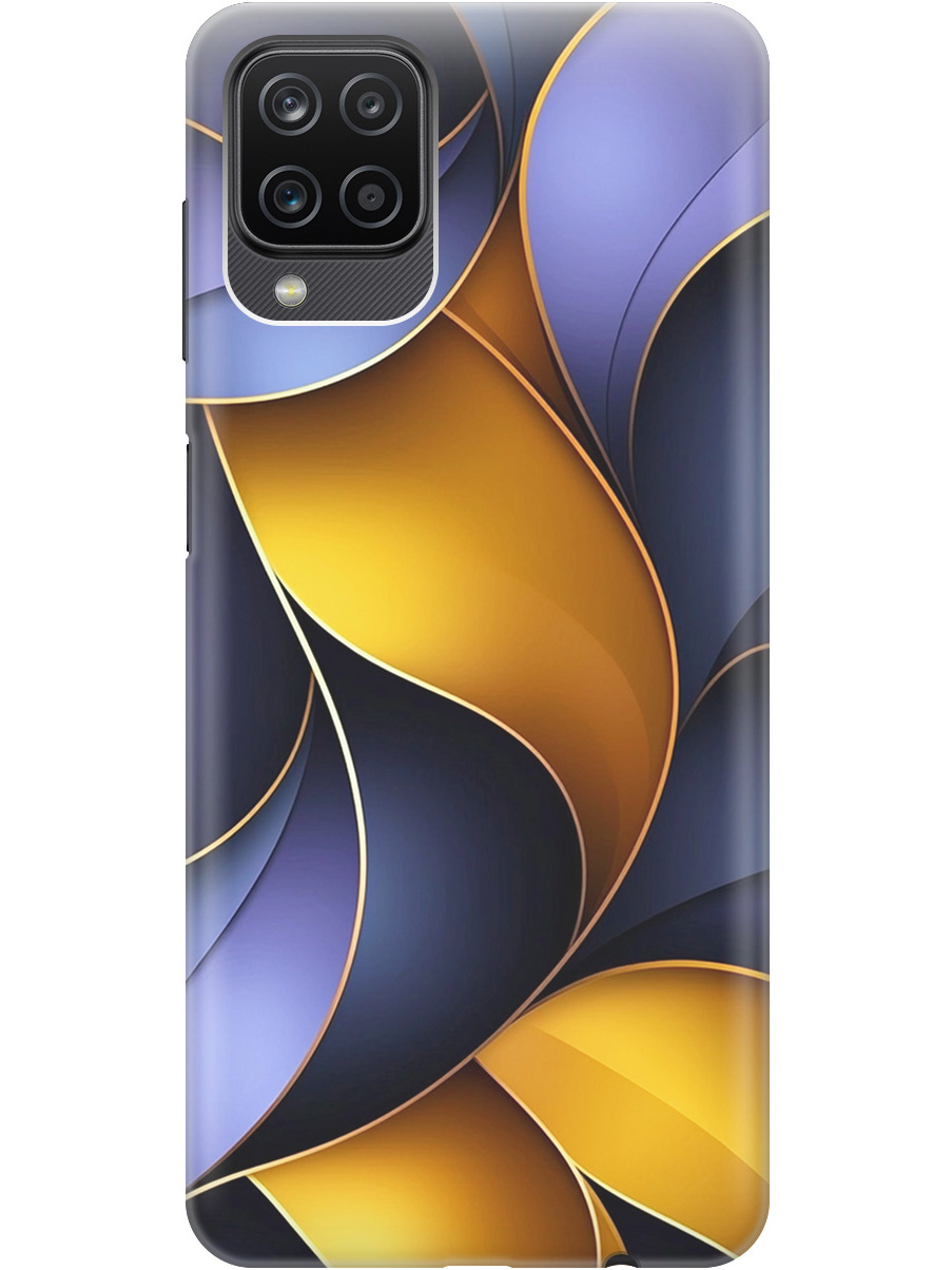 

Силиконовый чехол на Samsung Galaxy A12 / M12 с принтом "Желто-сиреневые изгибы", Прозрачный;желтый;фиолетовый, 723602831