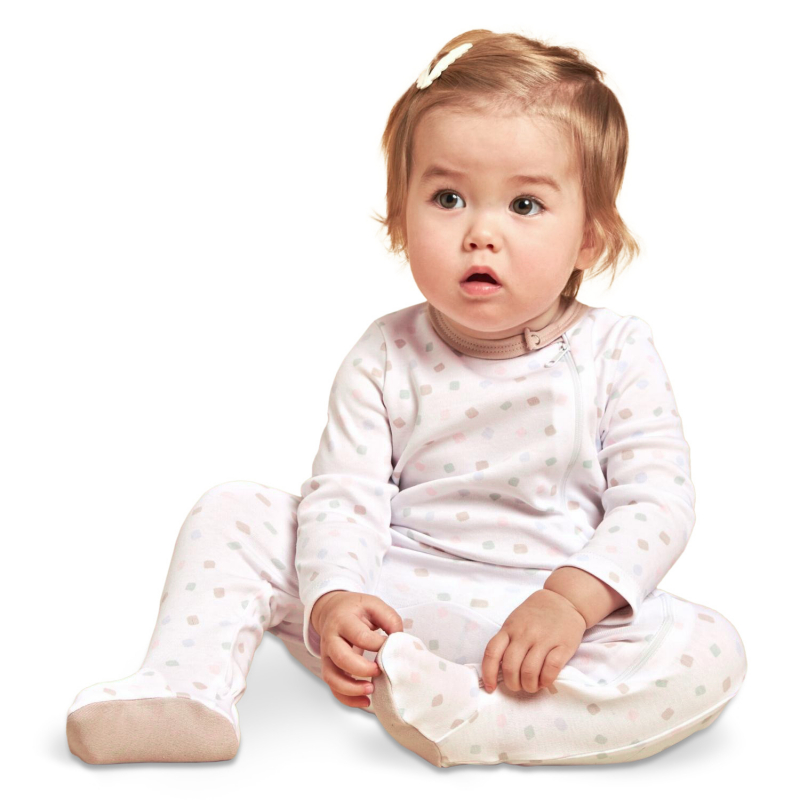 фото Детский слип комбинезон для новорожденных loombee арт. с-sk-8361-56 разноцветный р.56