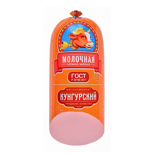 

Колбаса вареная Кунгурский МК Молочная +-500 г