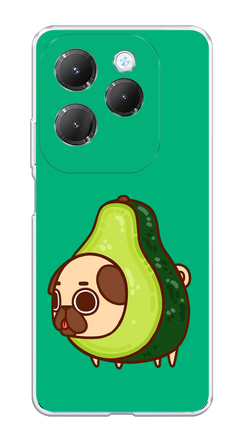 

Чехол на Infinix Hot 40 Pro "Мопс авокадик", Зеленый, 3105350-1