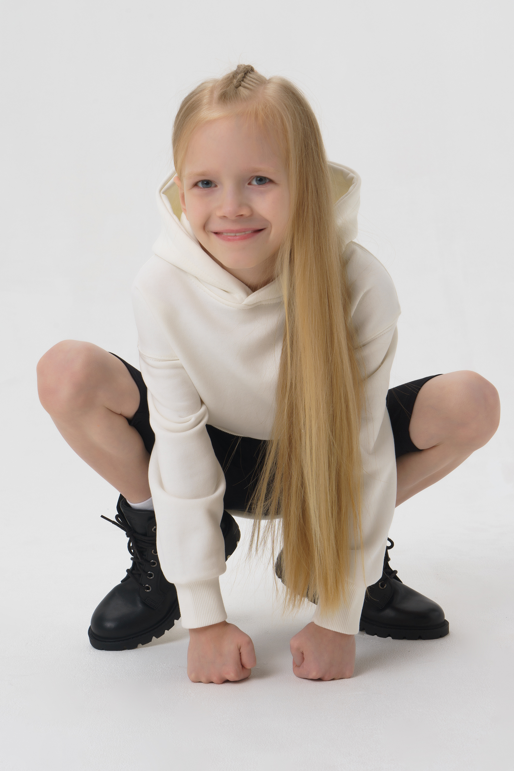 фото Худи детское для девочек ennergiia цвет бежевый размер 110