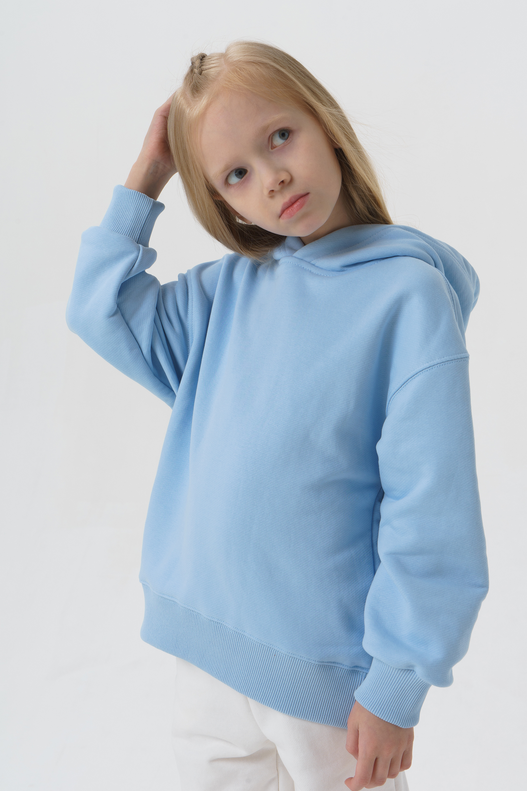 фото Худи детское для девочек ennergiia цвет голубой размер 110