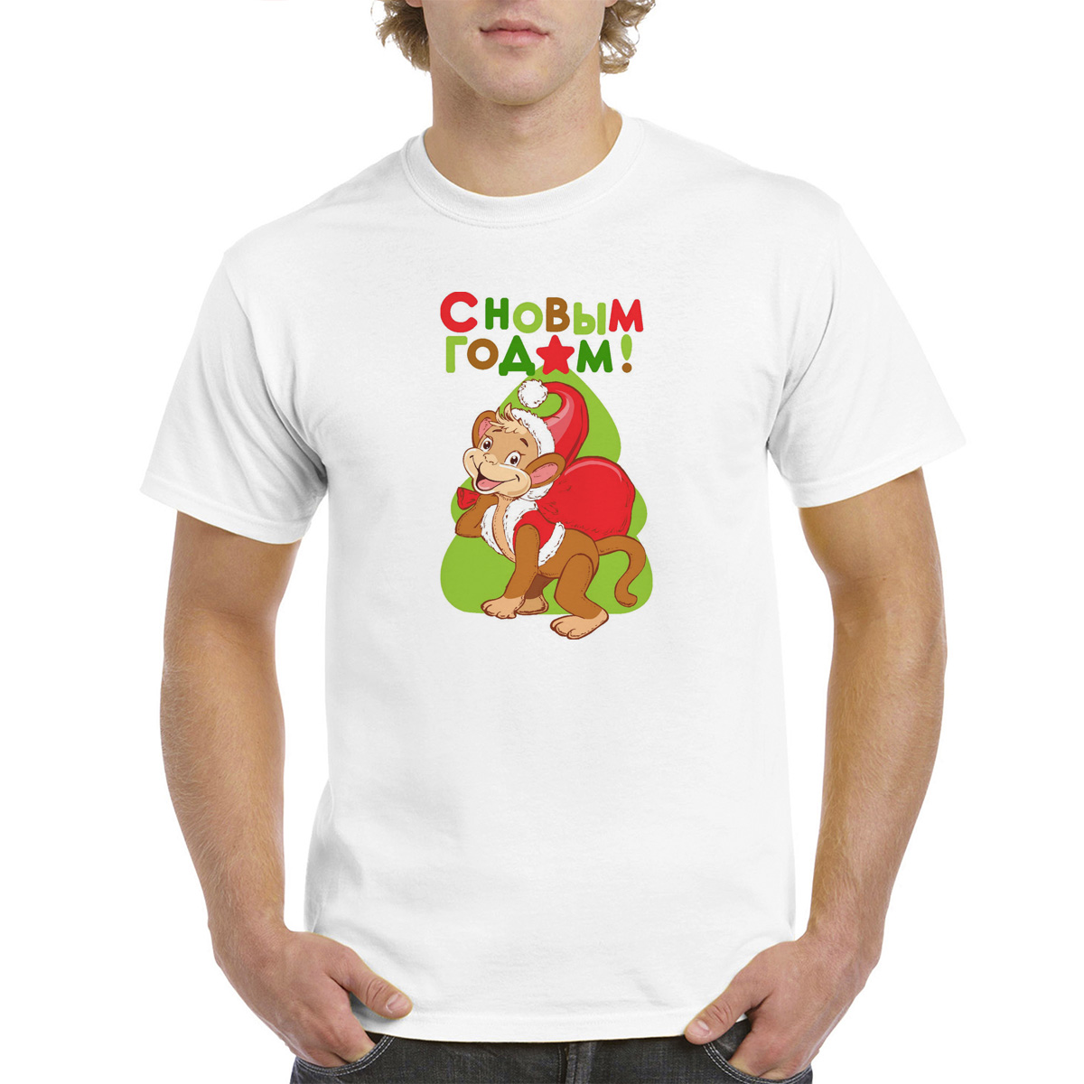 

Футболка унисекс CoolPodarok M0113719 белая 52 RU, Белый, M0113719