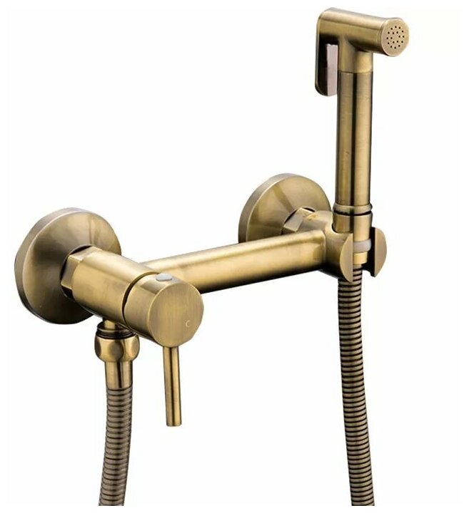 Гигиенический душ Frap F7503-4, бронза гигиенический душ со смесителем frap f7506 4 бронза