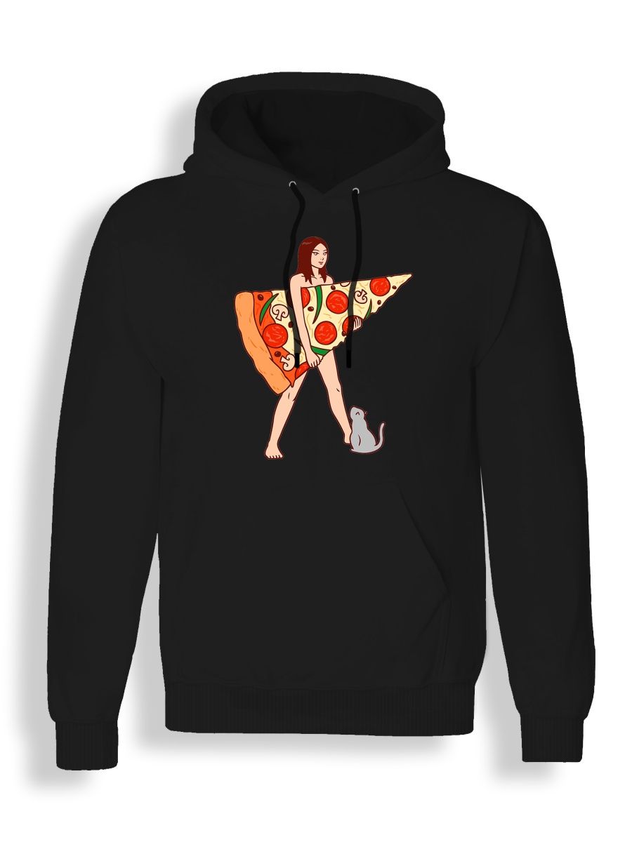 

Худи унисекс СувенирShop Пицца/Pizza/Food 5 черное S, Черный, "Пицца/Pizza/Food" 5