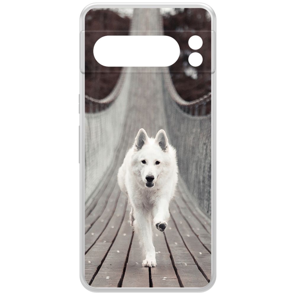 

Чехол-накладка Krutoff Clear Case Пес на мосту для GOOGLE Pixel 8 Pro, Прозрачный