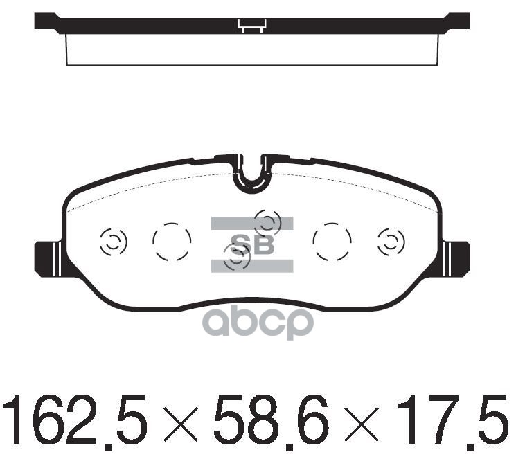 

Тормозные колодки Sangsin brake передние SP2236, SP2236