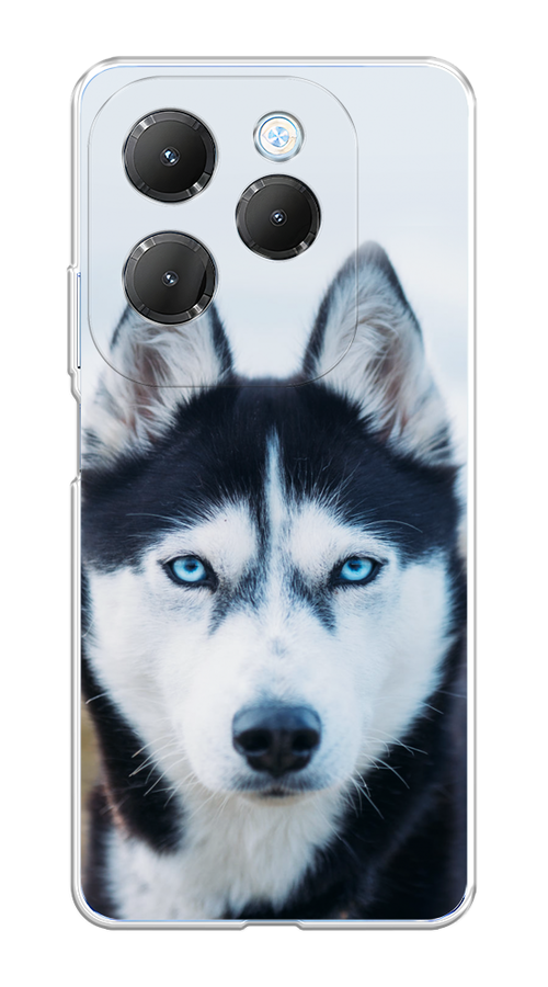 

Чехол на Infinix Hot 40 Pro "Хаски 2", Синий;белый, 3105350-1