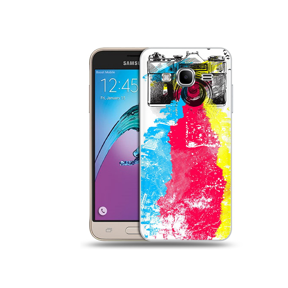 

Чехол MyPads Tocco для Samsung Galaxy J3 (2016) цветной фотоаппарат (PT29089.580.668), Прозрачный, Tocco