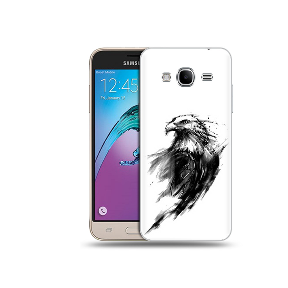 

Чехол MyPads Tocco для Samsung Galaxy J3 (2016) чб птица (PT29089.580.670), Прозрачный, Tocco