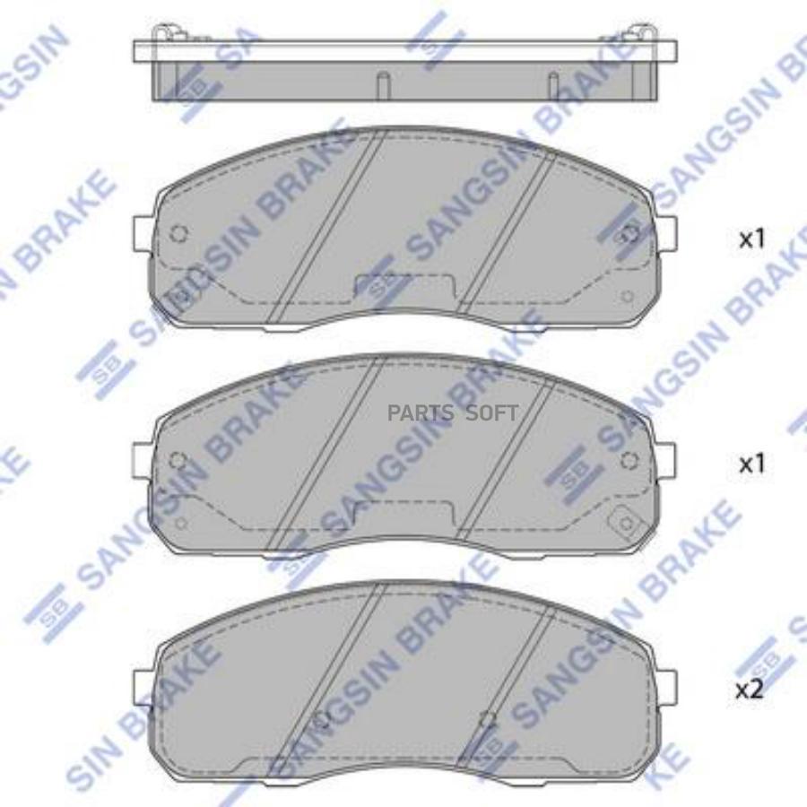 Тормозные колодки Sangsin brake SP1735