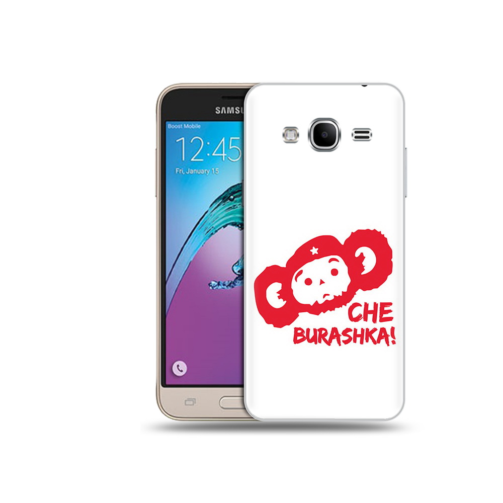 

Чехол MyPads Tocco для Samsung Galaxy J3 (2016) чебурашка (PT29089.580.672), Прозрачный, Tocco