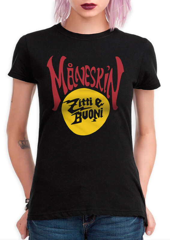 

Футболка женская Dream Shirts Группа Maneskin черная M, Группа Maneskin