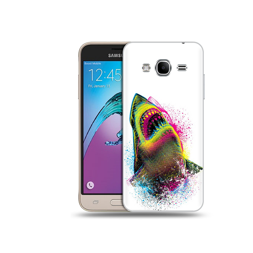 

Чехол MyPads Tocco для Samsung Galaxy J3 (2016) челюсти-2 (PT29089.580.674), Прозрачный, Tocco
