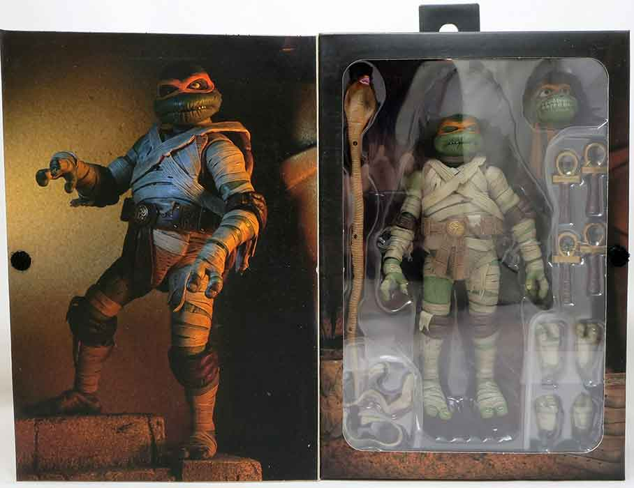 Фигурка Neca Universal Monsters x Teenage Mutant Ninja Turtles- Michelangelo as The Mummy фигурка super7 universal monsters the creature walks among us univw03 cwa 01