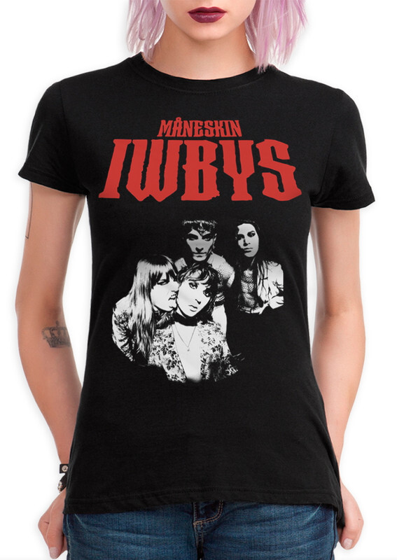 

Футболка женская Dream Shirts Группа Maneskin черная S, "Группа Maneskin"